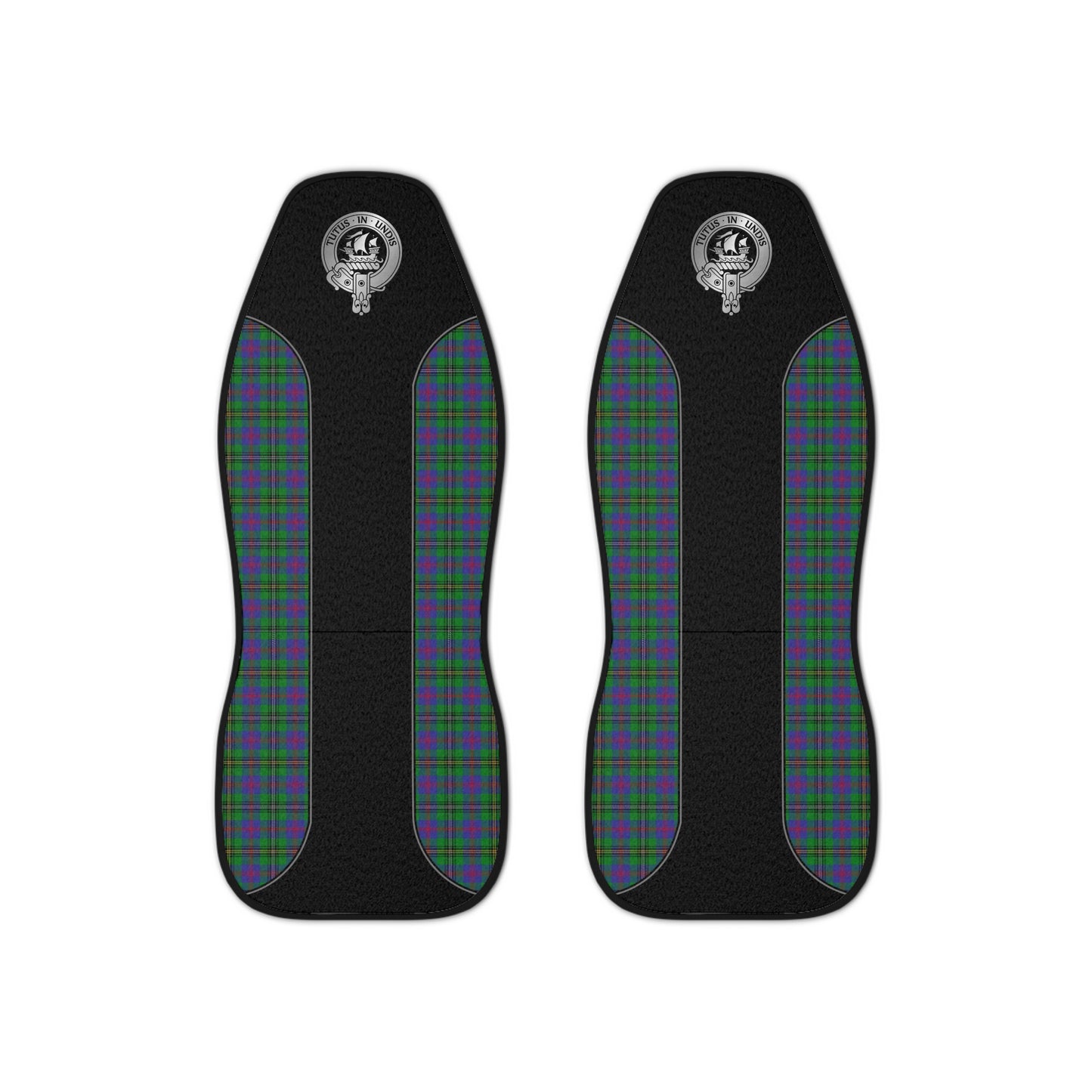 Clan Wood Crest & Tartan Car Seat Covers