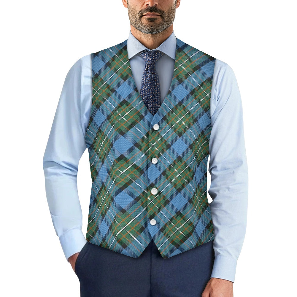 Clan Fergusson Ancient Tartan Bias Suit vest jacket