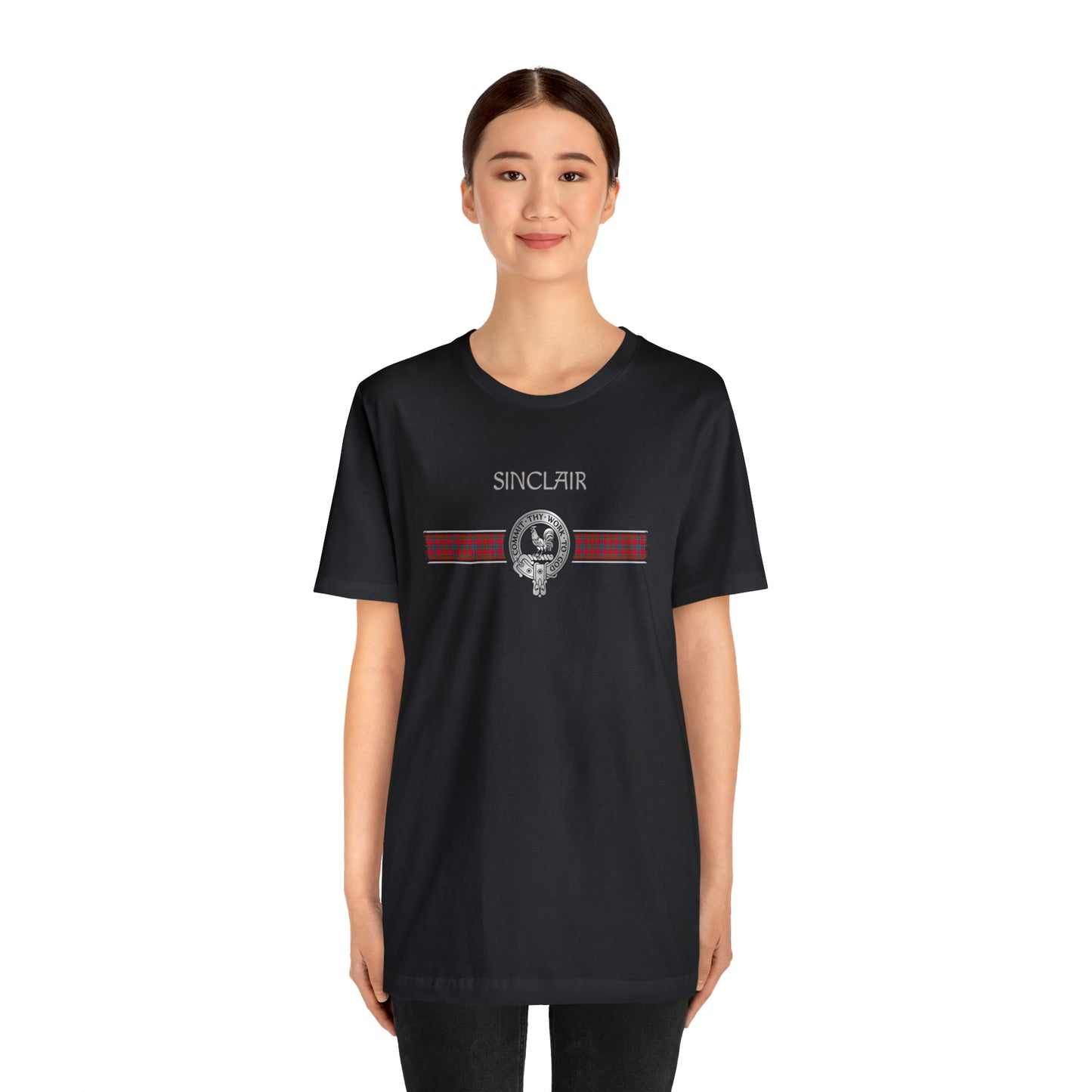 Clan Sinclair Crest & Tartan | Unisex T-Shirt