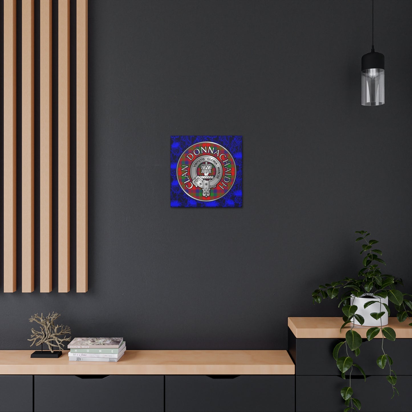 Clan Donnachaidh | Robertson Crest & Tartan Canvas Gallery Wraps