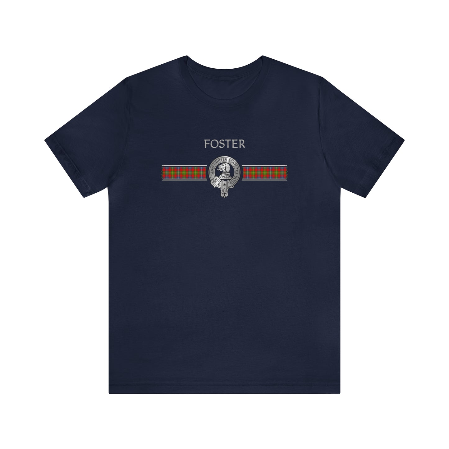 Clan Foster Crest & Tartan | Unisex T-Shirt