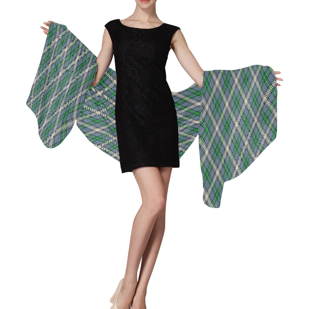 Clan MacDowall Tartan Bias Chiffon Scarf