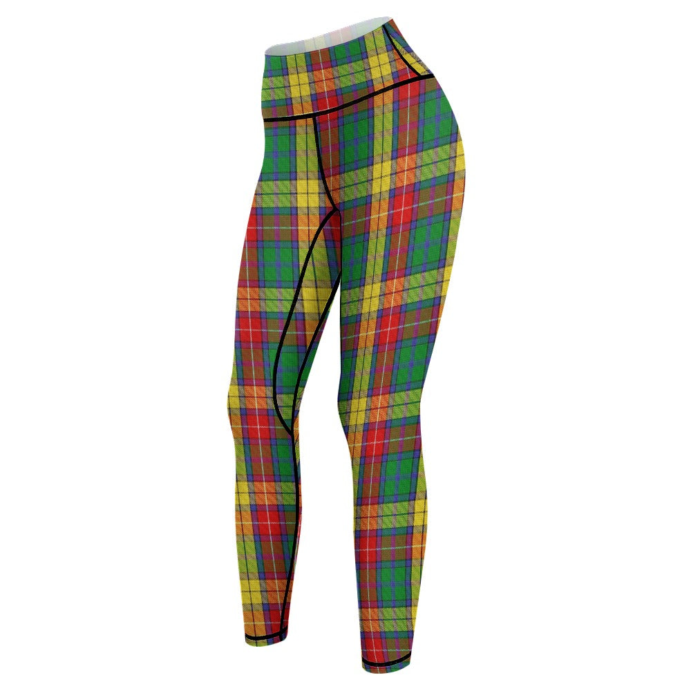 Clan Buchanan Tartan Women's Comfort Sports Yoga Pants