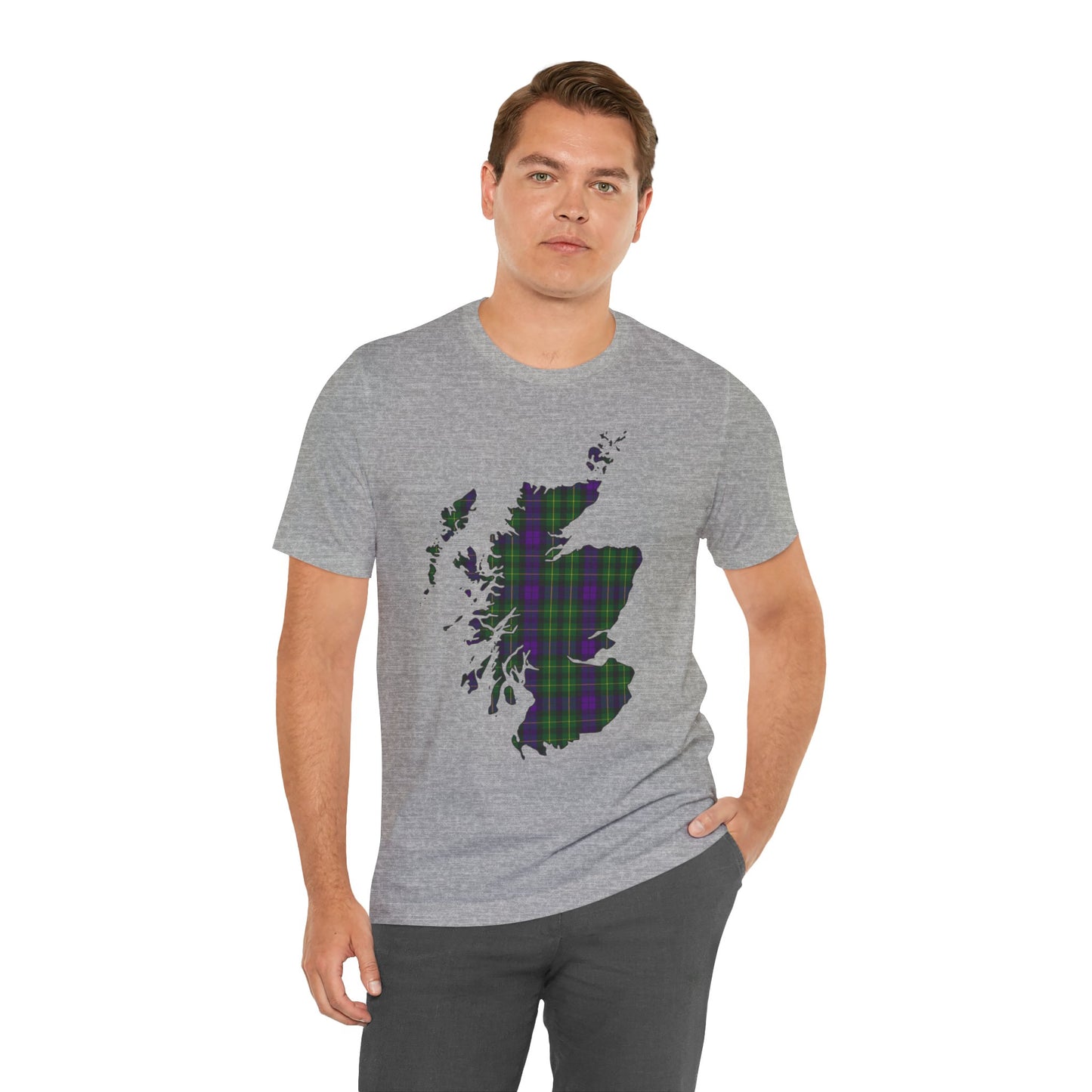 Clan Abercrombie Tartan Map | Unisex T-Shirt