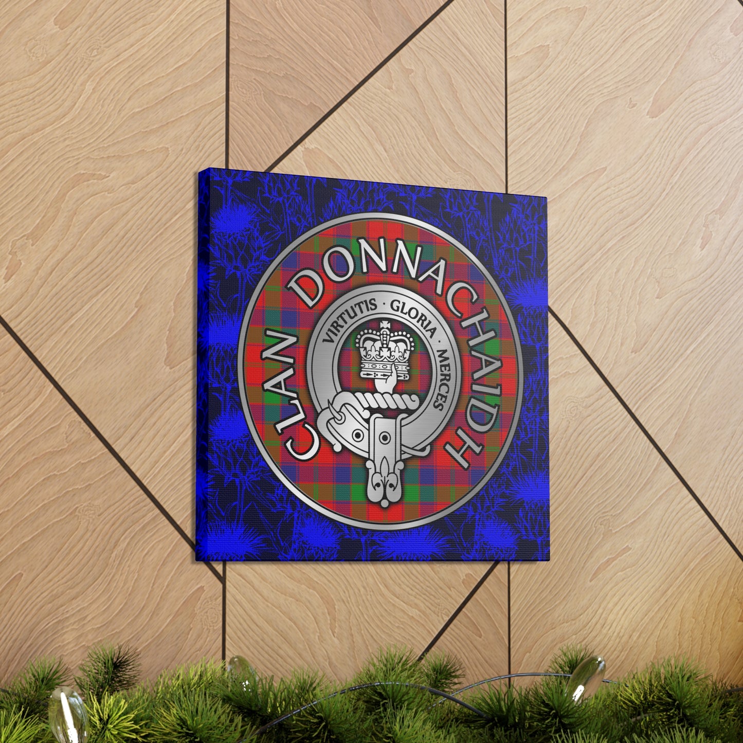 Clan Donnachaidh | Robertson Crest & Tartan Canvas Gallery Wraps