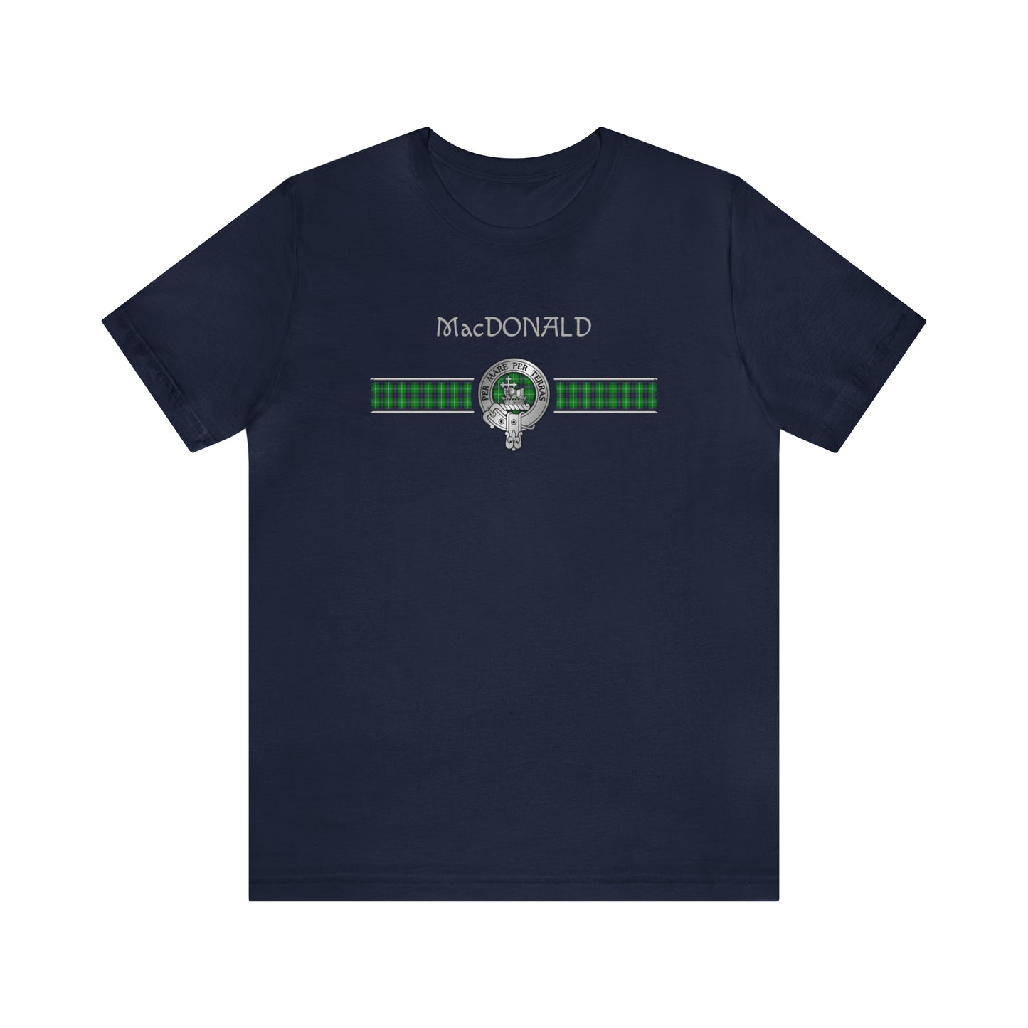 Clan MacDonald Crest & Tartan | Unisex T-Shirt