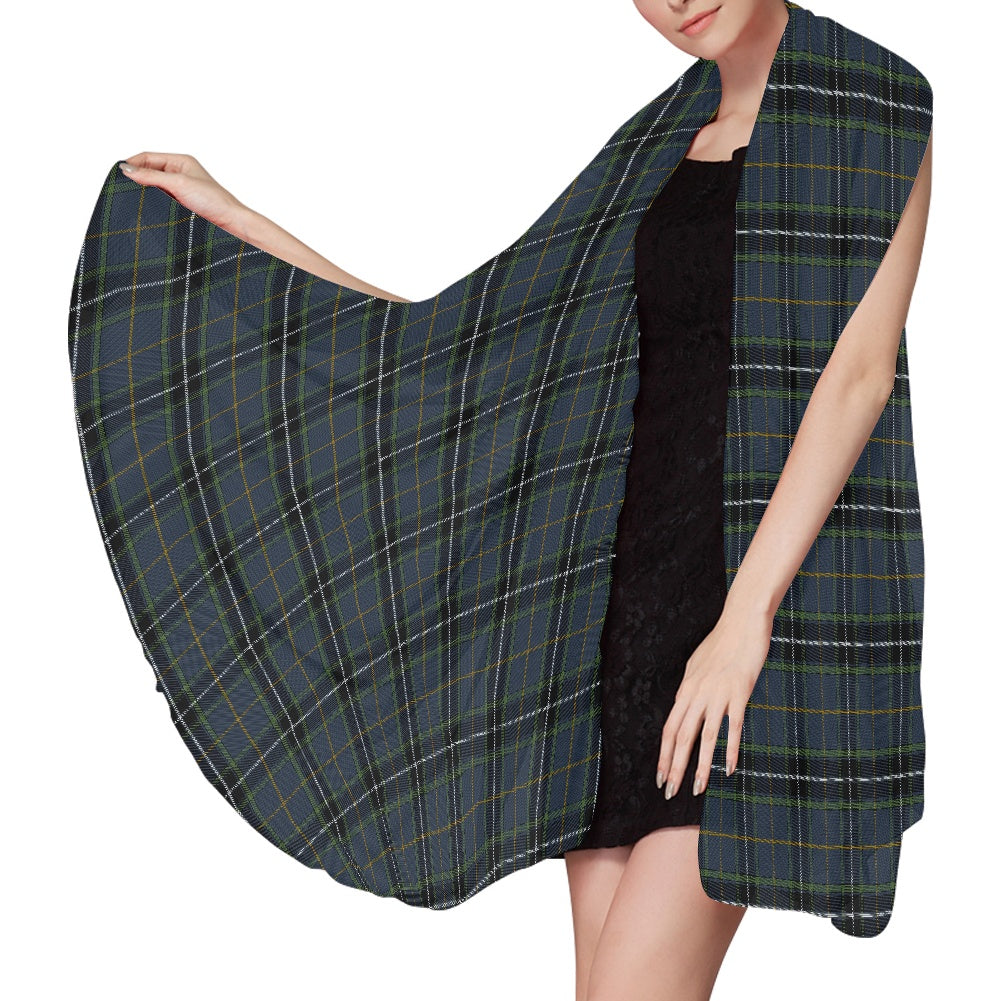 Breizh | Breton | Bretagne Bro-Kerne Tartan Chiffon Scarf