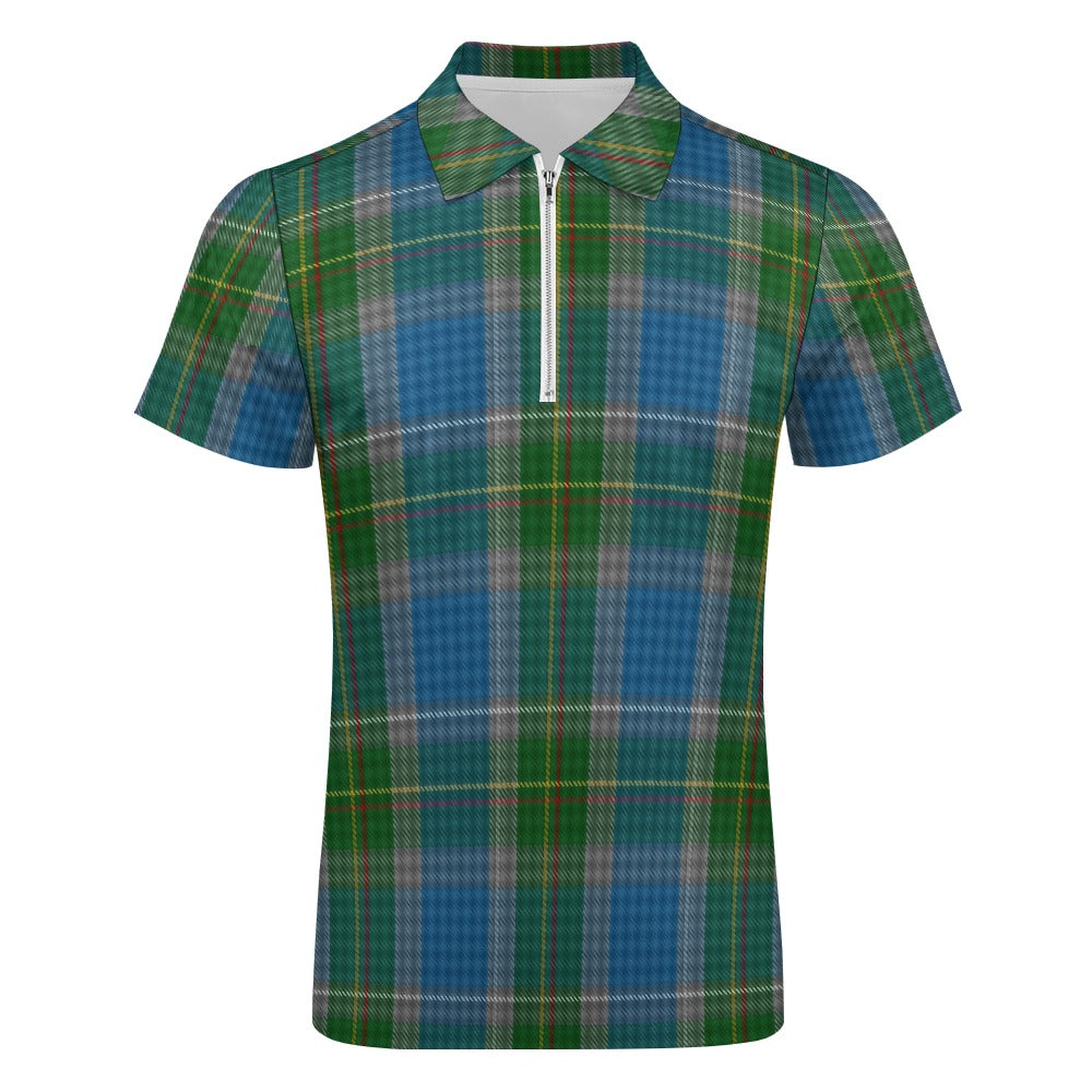 US State - Connecticut Tartan Short sleeve polo shirt