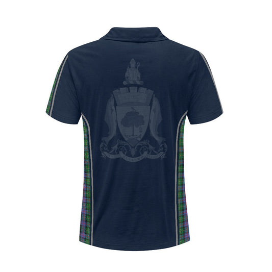 Glasgow City Crest & Malcolm Tartan Polo