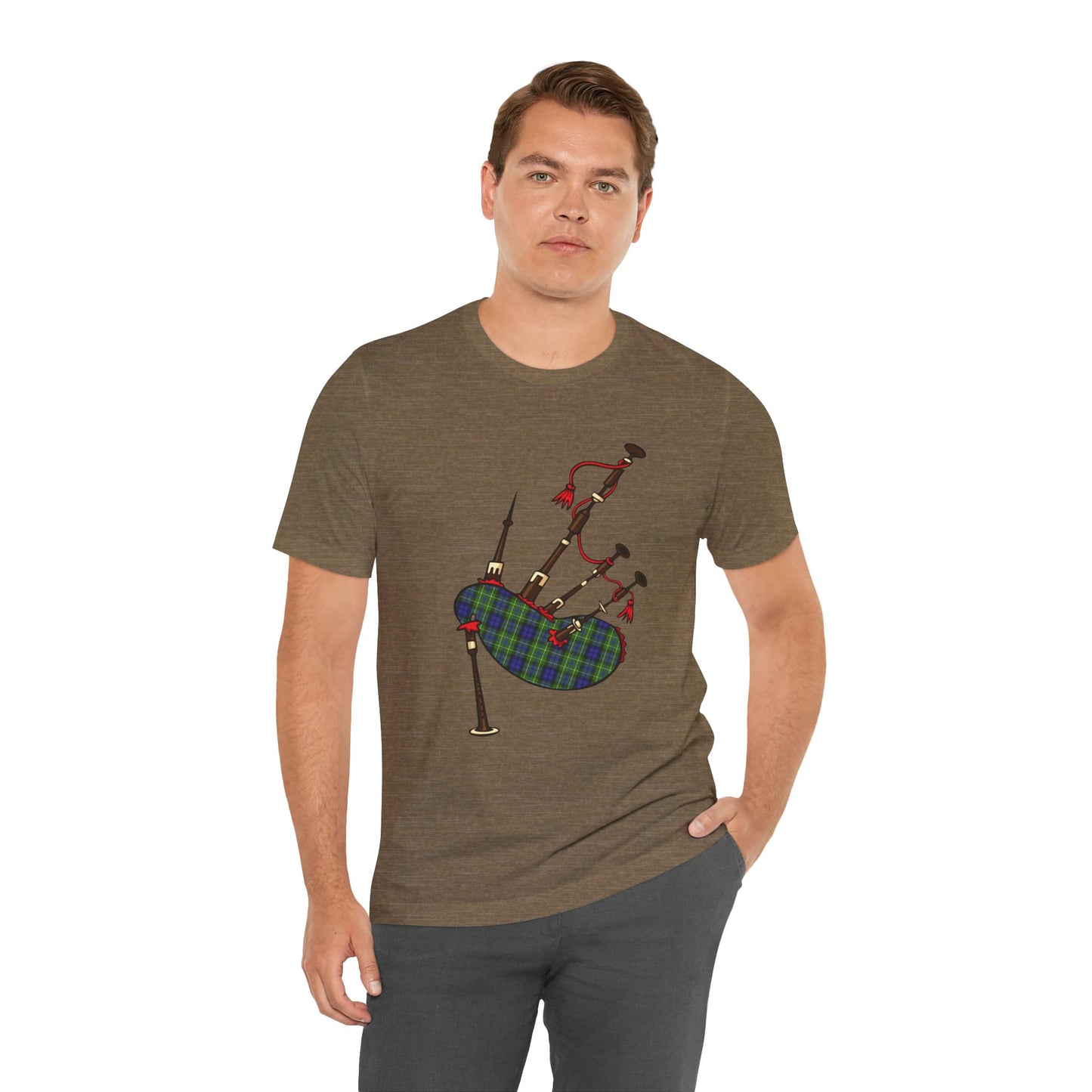 Clan MacNeill of Gigha Tartan Bagpipes | Unisex T-Shirt