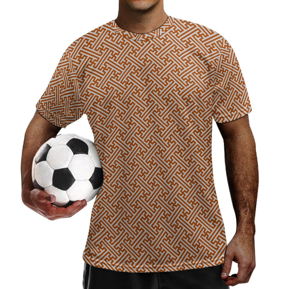 Japanese Wagara - Terracotta Sayagata - Football Shirt
