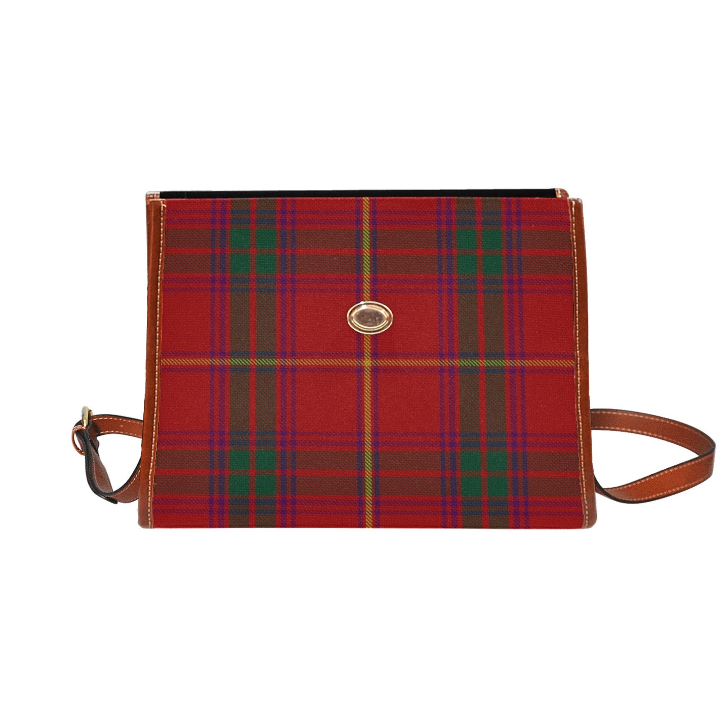 Irish County Galway Tartan Canvas Handbag