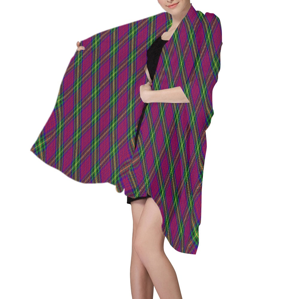 Clan MacGaugh Tartan Bias Chiffon Scarf