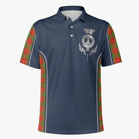 Clan Cameron Crest & Tartan Polo Shirt