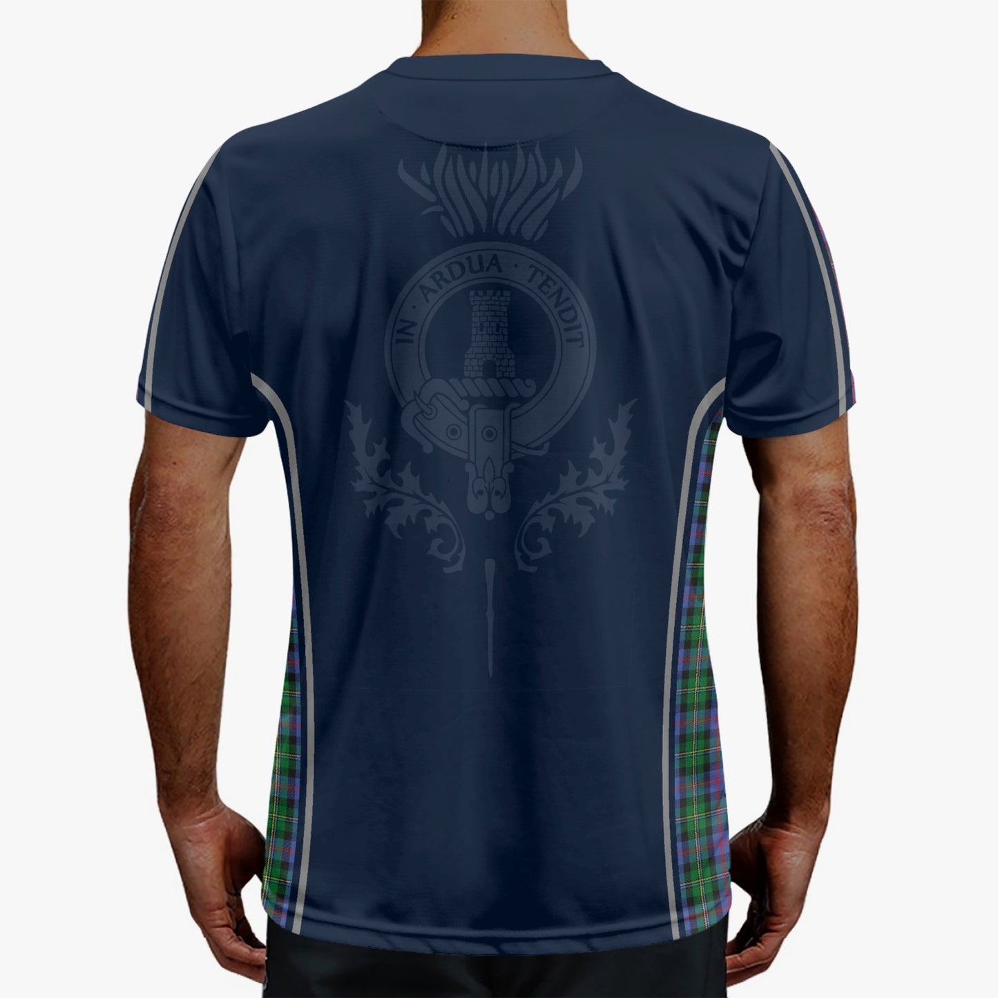 Clan Malcolm Crest & Tartan Soccer Jersey