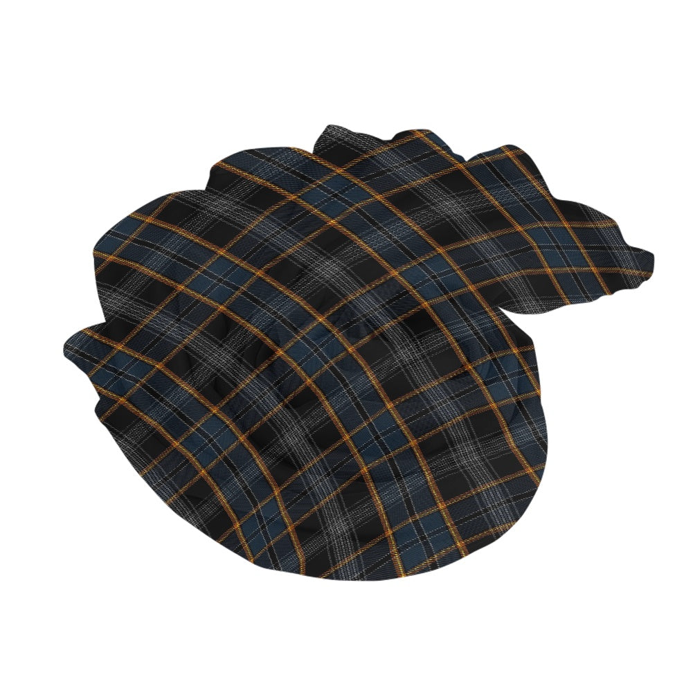 North Sea Oil Tartan Bias Chiffon Scarf