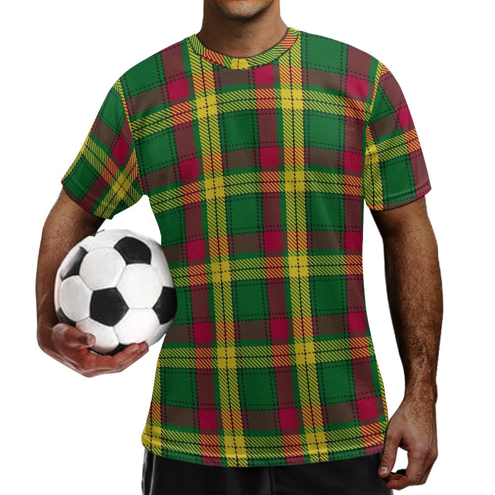 Clan MacMillan Tartan Football Shirt white