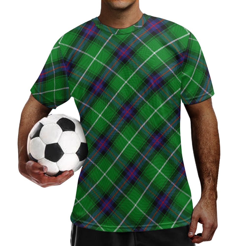 Clan MacDonald of the Isles Tartan Football Shirt white