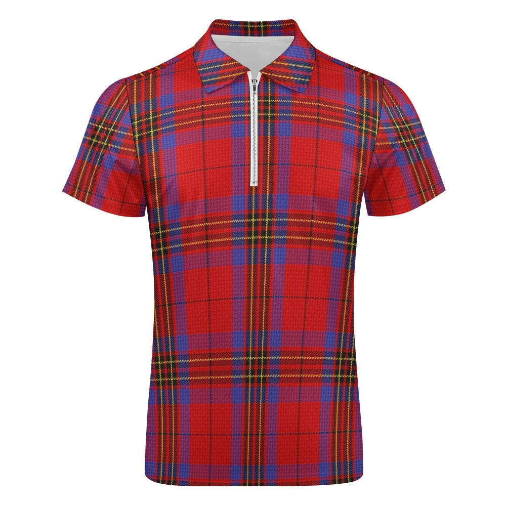 Clan Leslie Tartan Short sleeve polo shirt