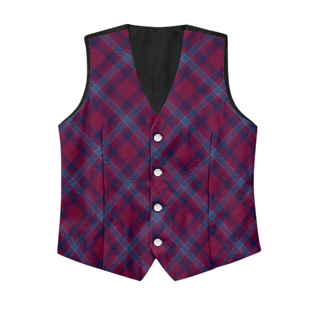 Clan Bennet Tartan Bias Suit vest jacket