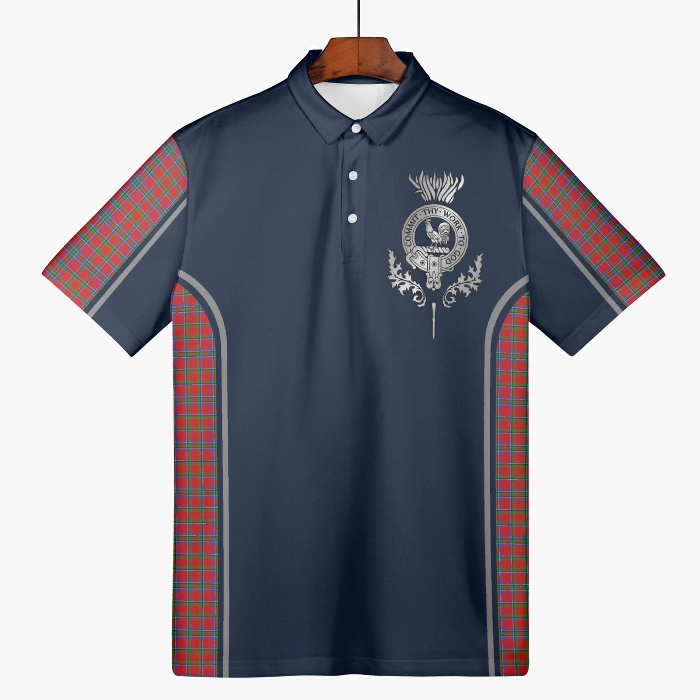 Clan Sinclair Crest & Tartan Polo Shirt