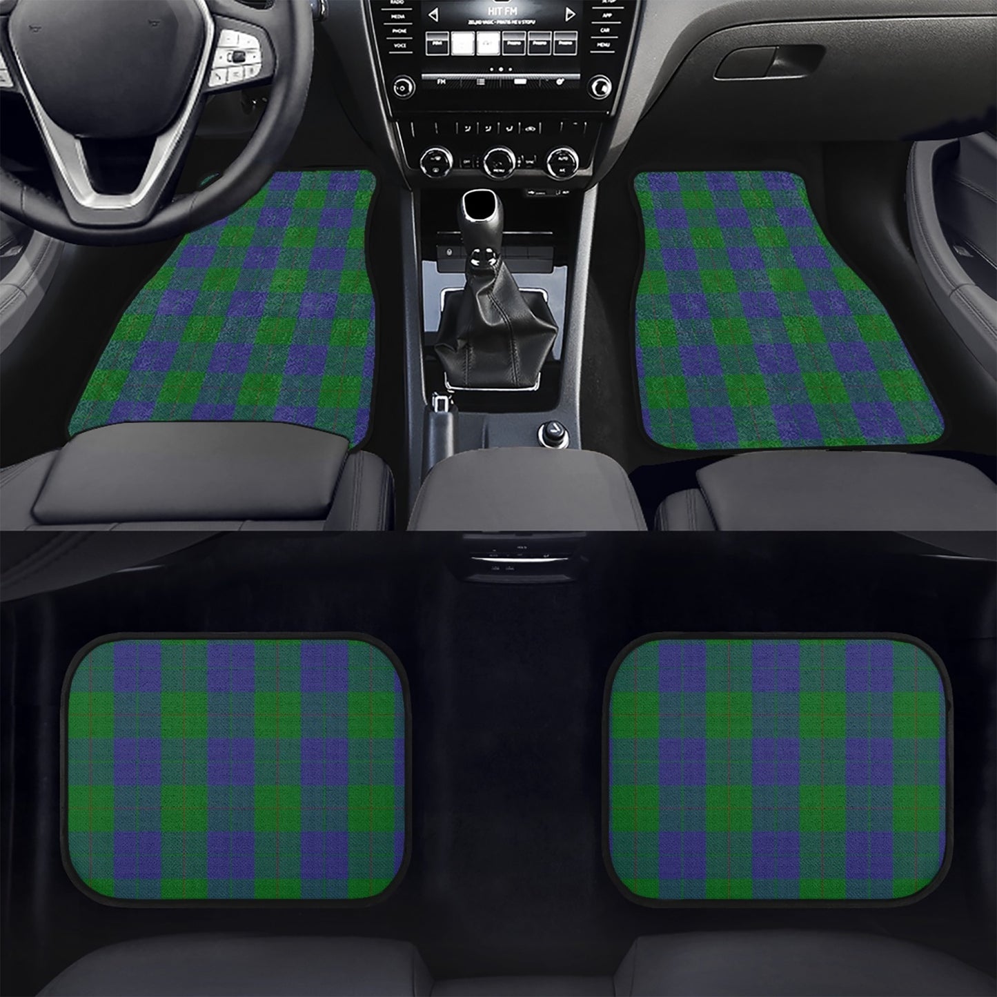 Clan Barclay Tartan Car Floor Mats - 4Pcs