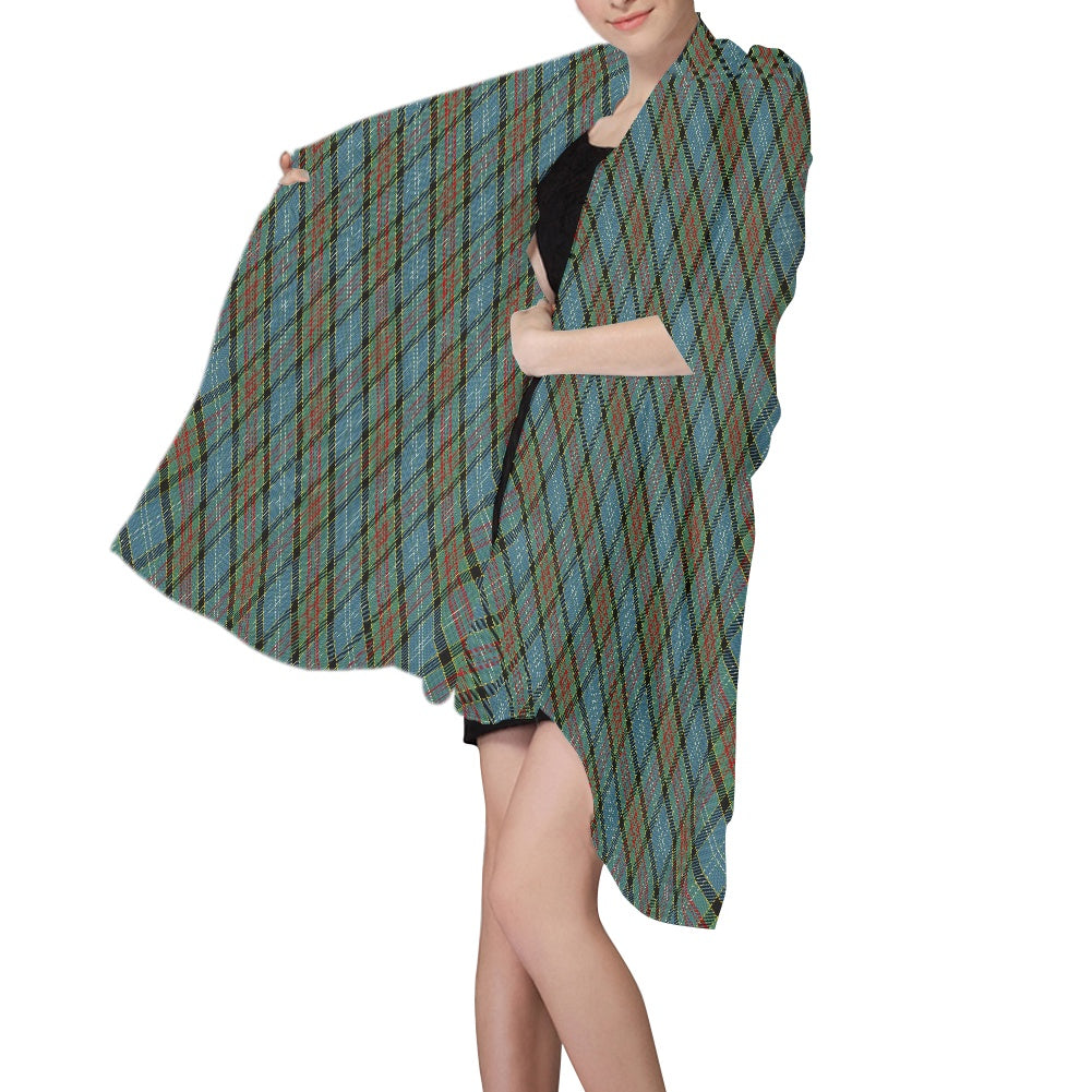 District - Paisley Tartan Chiffon Scarf