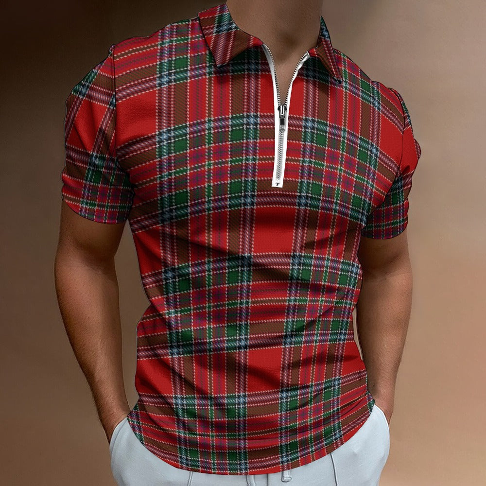 Clan MacBean Tartan Short sleeve polo shirt