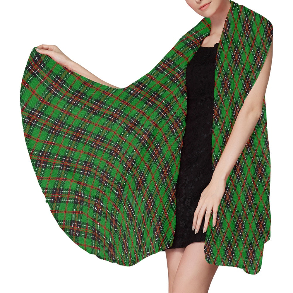 Clan MacHardy Tartan Bias Chiffon Scarf