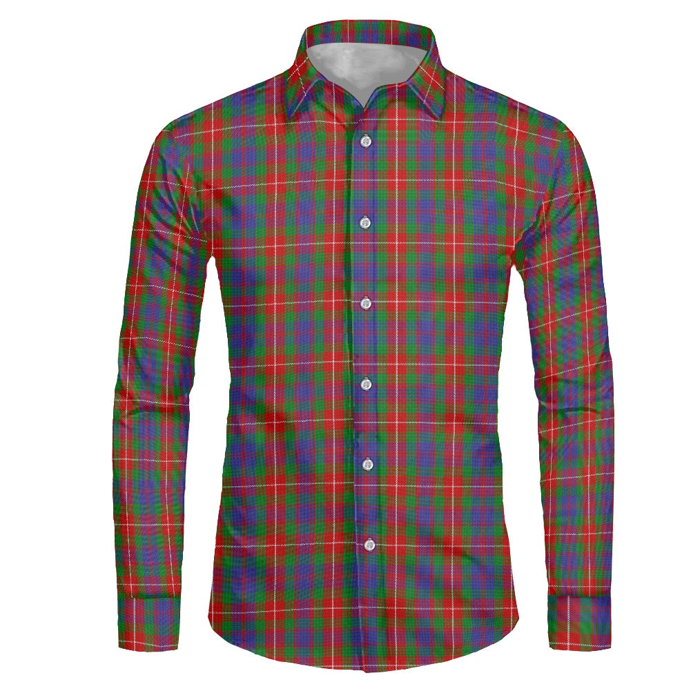 Clan Fraser of Lovat Tartan Men's long-sleeved shirt
