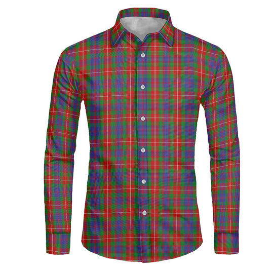 Clan Fraser of Lovat Tartan Men's long-sleeved shirt