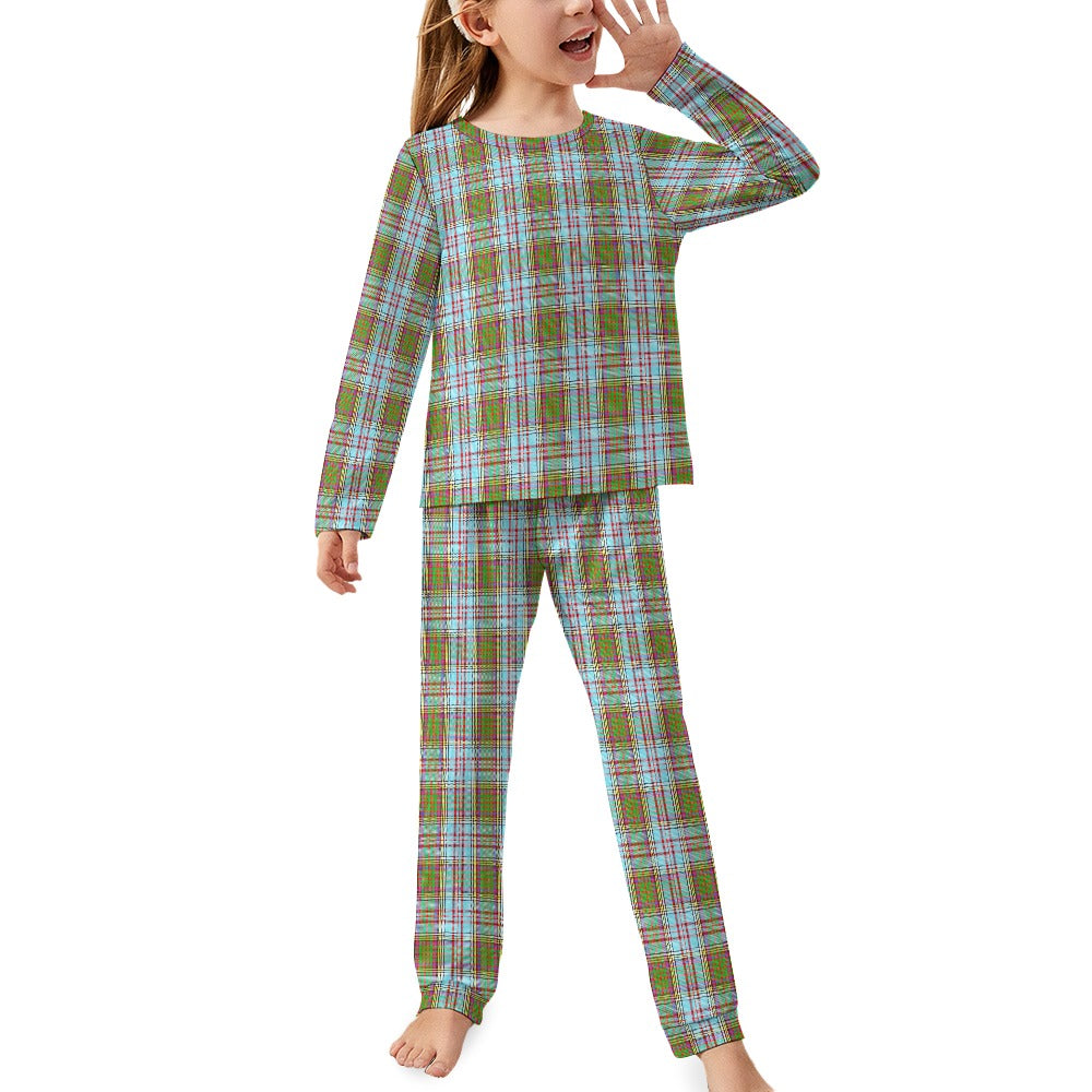 Clan Anderson Tartan Girl's Pajama suit