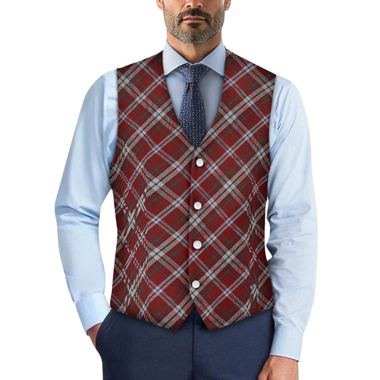 Breizh | Breton | Bretagne Bro-Zol Tartan Bias Suit vest jacket