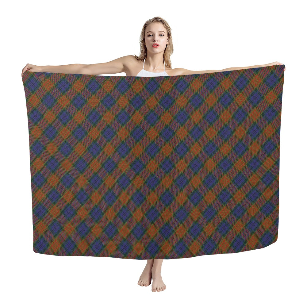 Irish County Longford Tartan Bias Chiffon Scarf