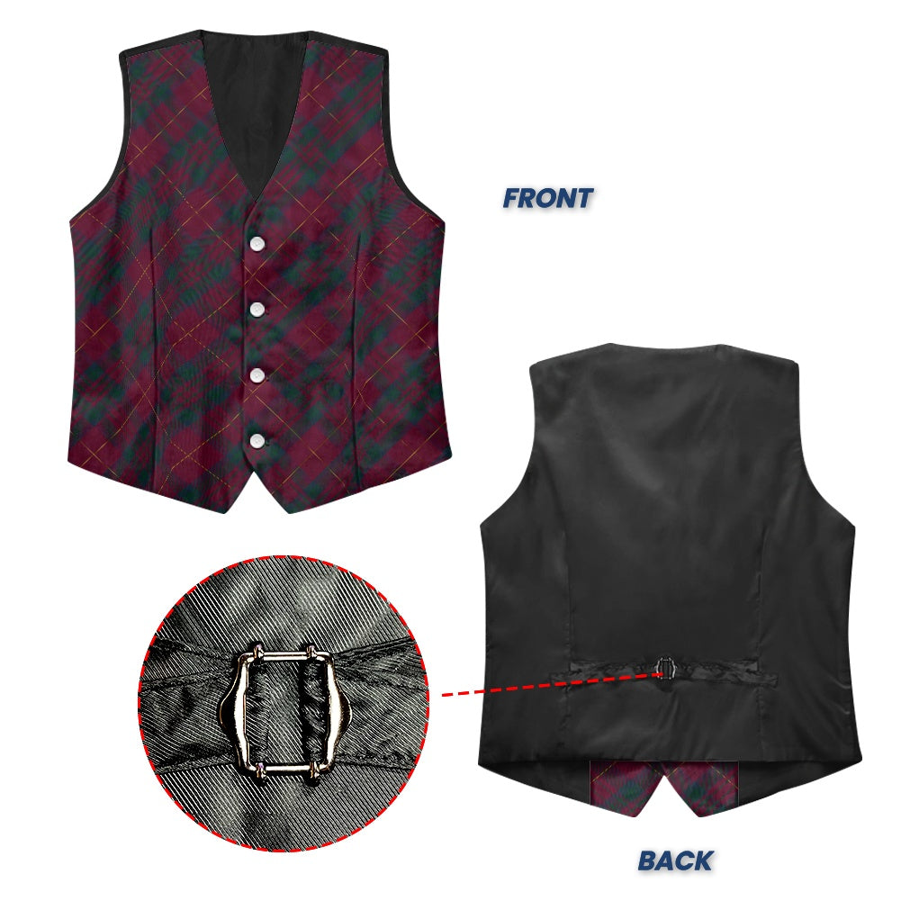 Clan Wanstall Tartan Bias Suit vest jacket