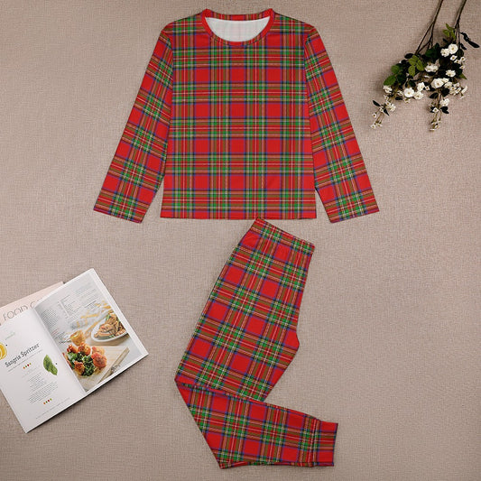 Clan Stewart Tartan Girl's Pajama suit