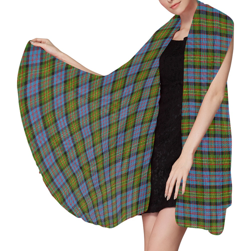 Clan Bowie Tartan Chiffon Scarf