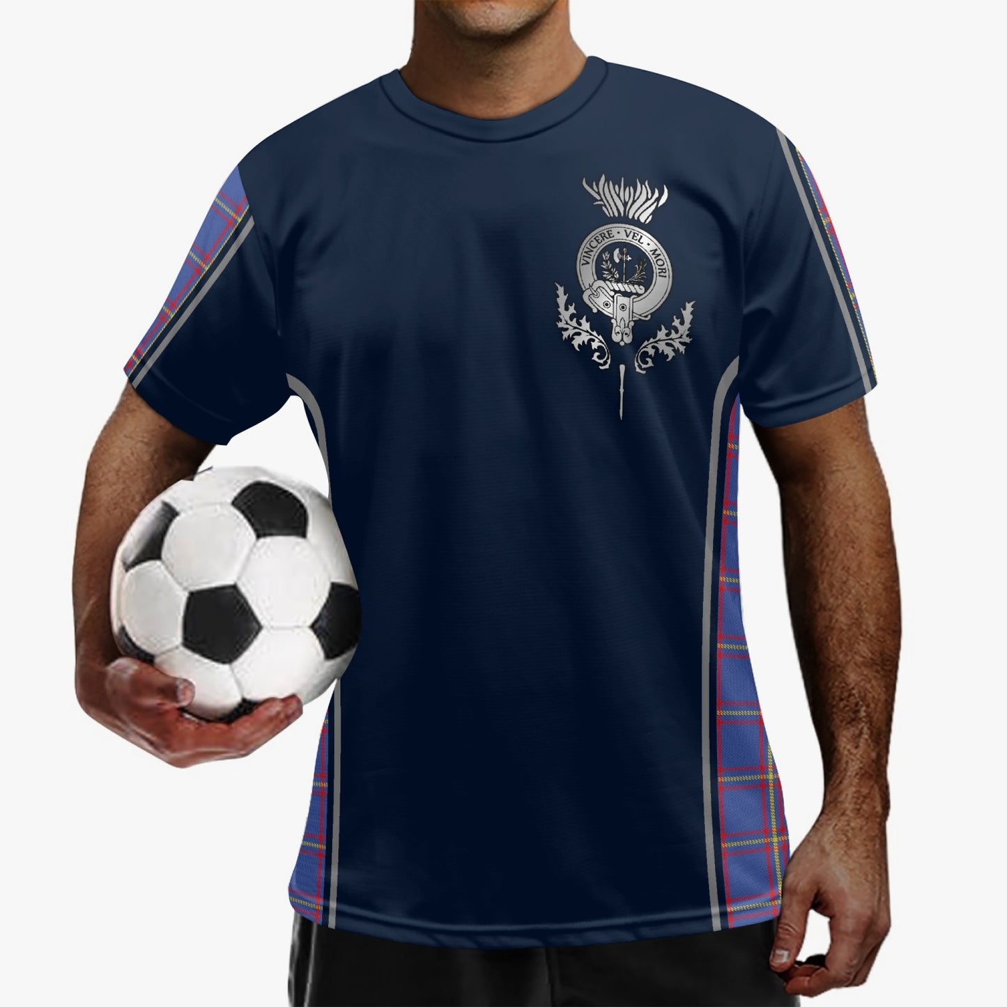 Clan MacLaine Crest & Tartan Soccer Jersey