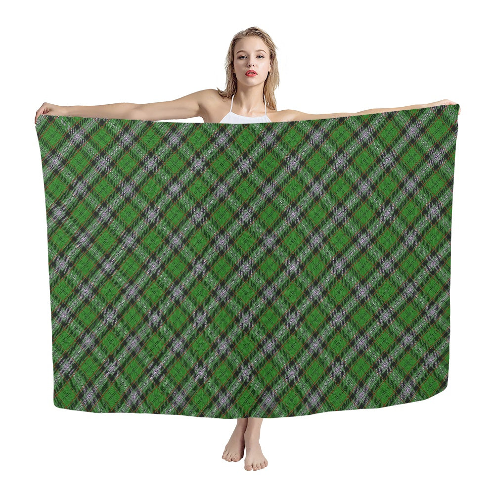Clan Moss Tartan Bias Chiffon Scarf