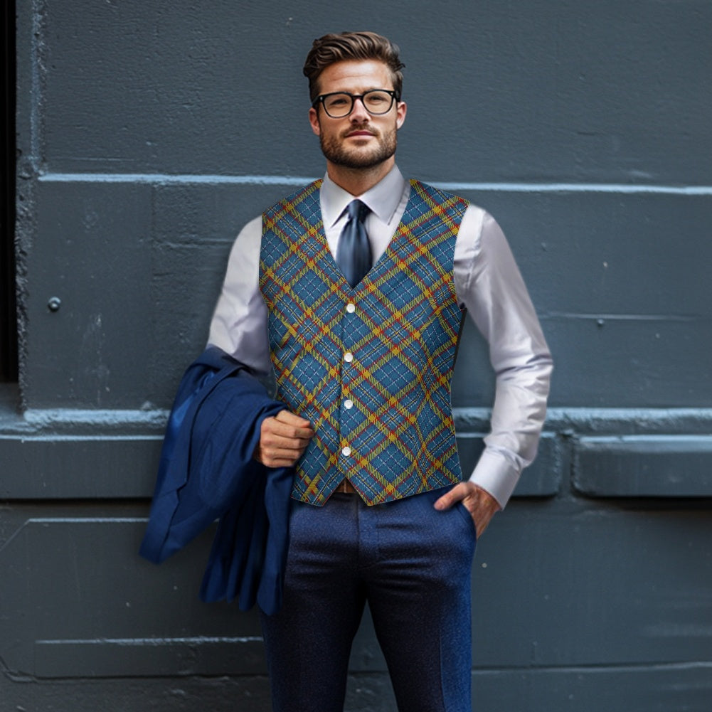 Clan Healy Tartan Bias Suit vest jacket