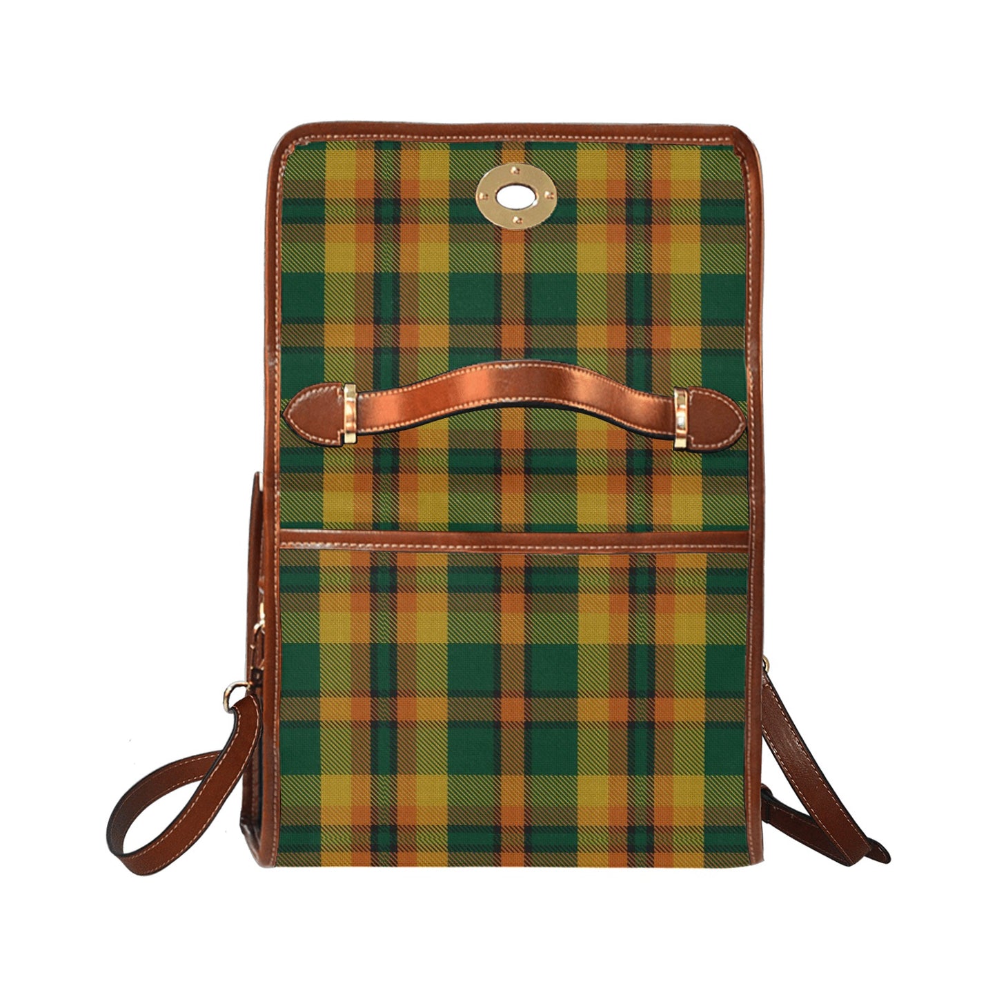 Irish County Derry Tartan Canvas Handbag