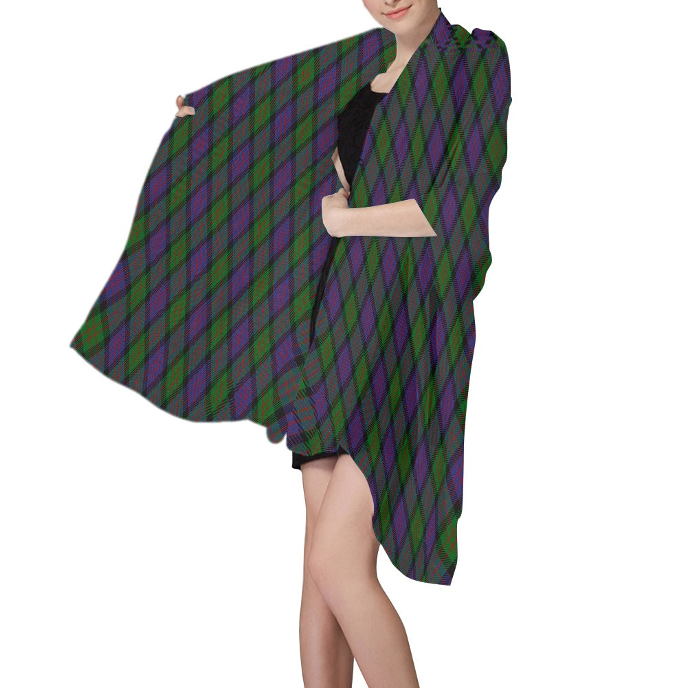 Clan MacDonald Tartan Bias Chiffon Scarf