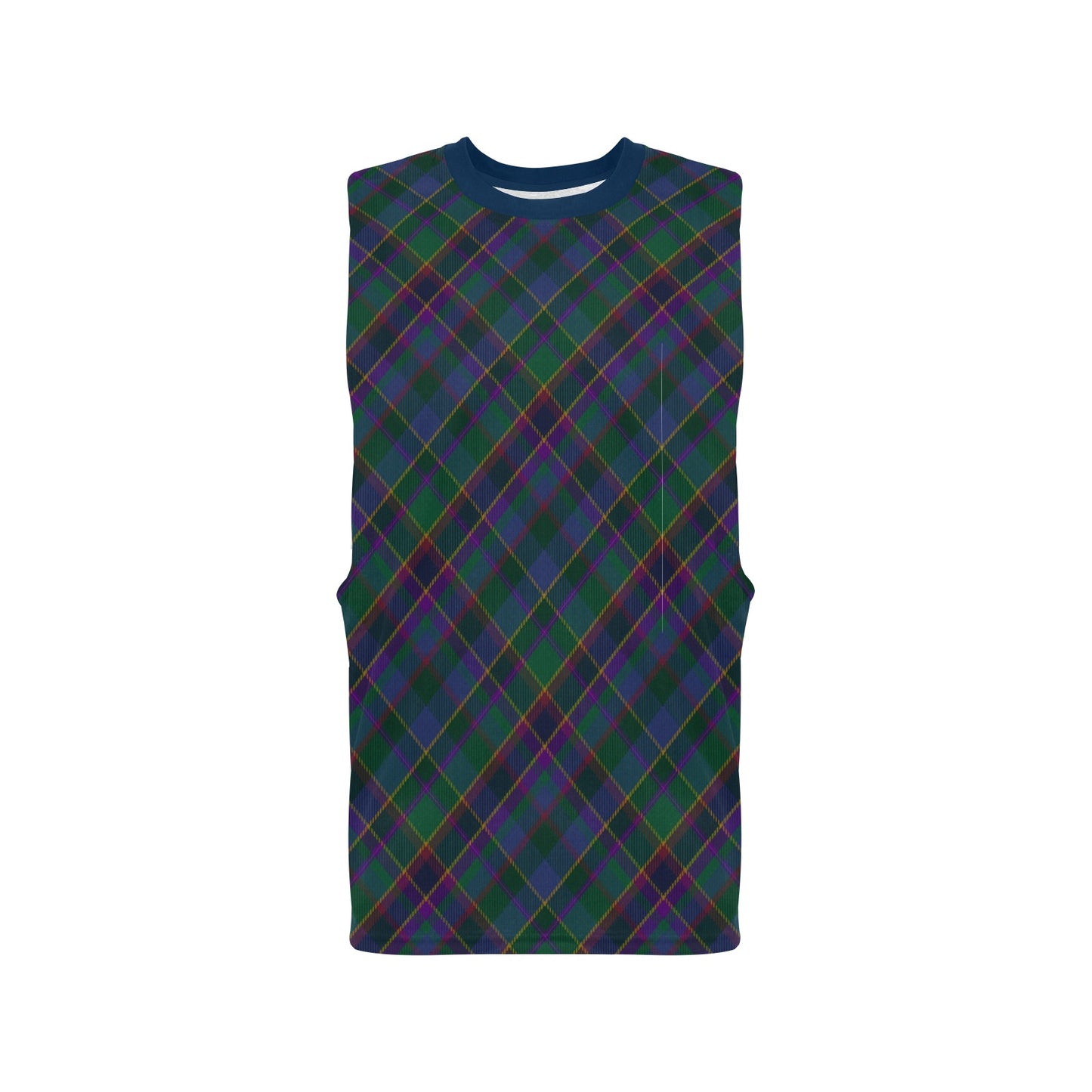 Fourth Fold Tartan Men's Open Sides Workout Tank Top