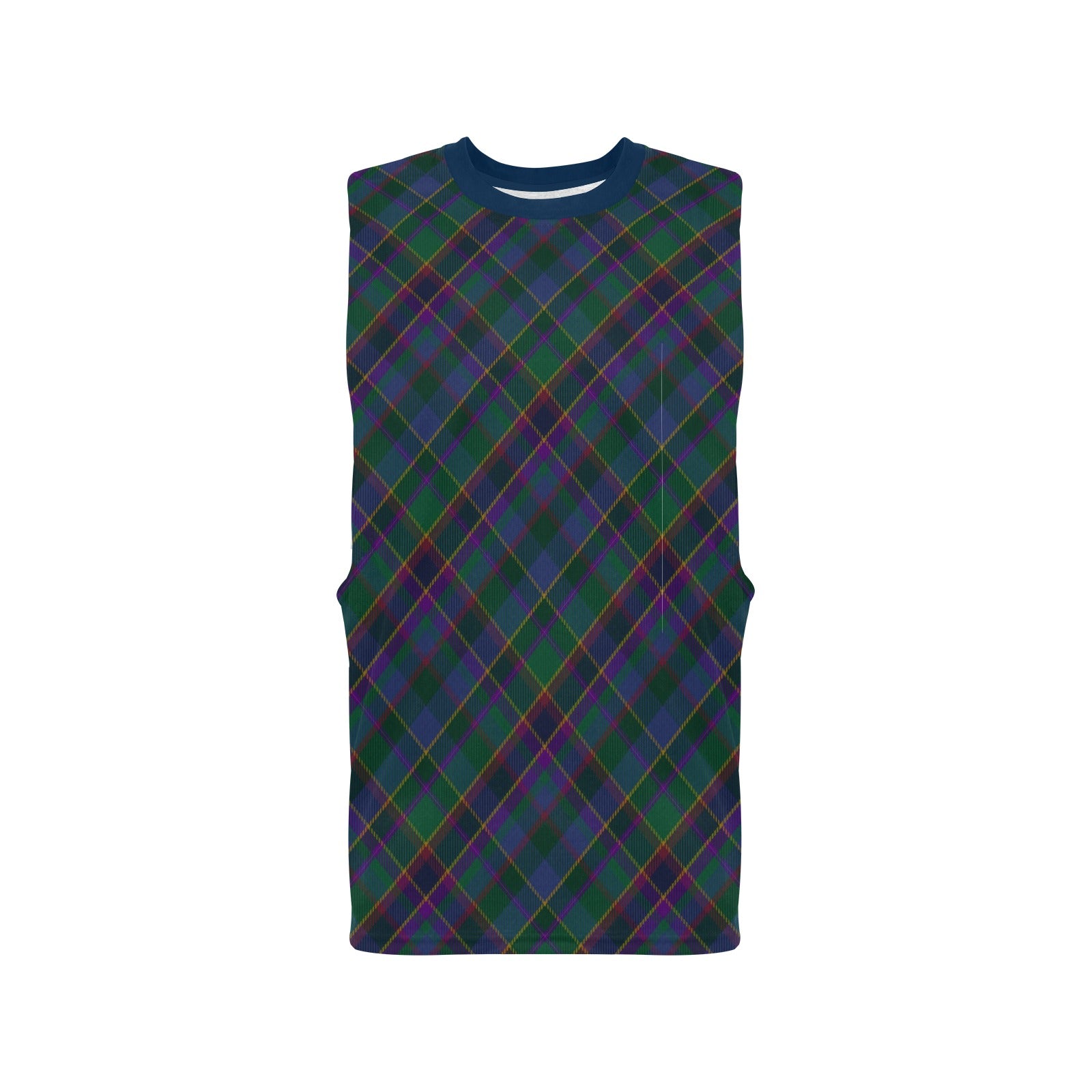 Fourth Fold Tartan Men's Open Sides Workout Tank Top