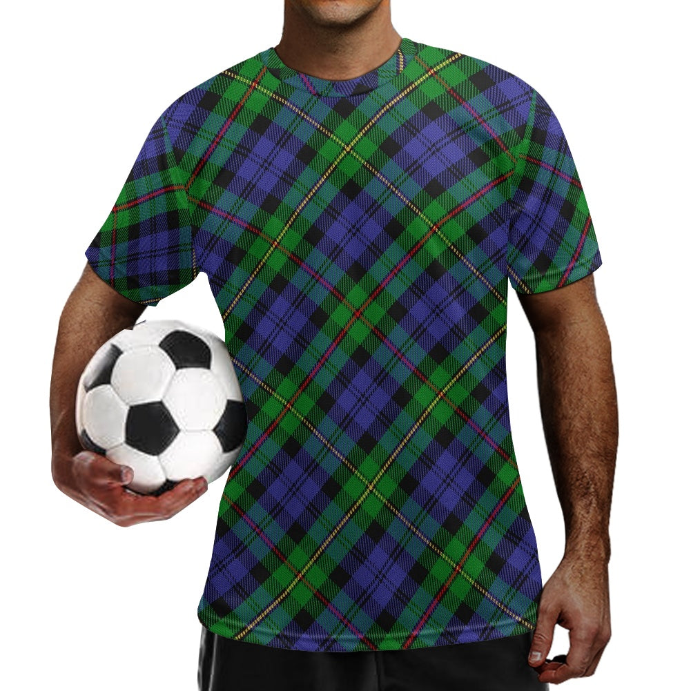 Clan MacEwen Tartan Football Shirt white