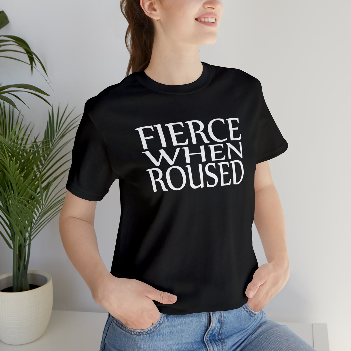 Clan Donnachaidh War Cry | Fierce When Roused | Unisex T-Shirt