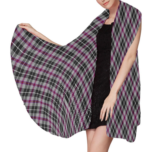 Cornish - Jewell Tartan Bias Chiffon Scarf