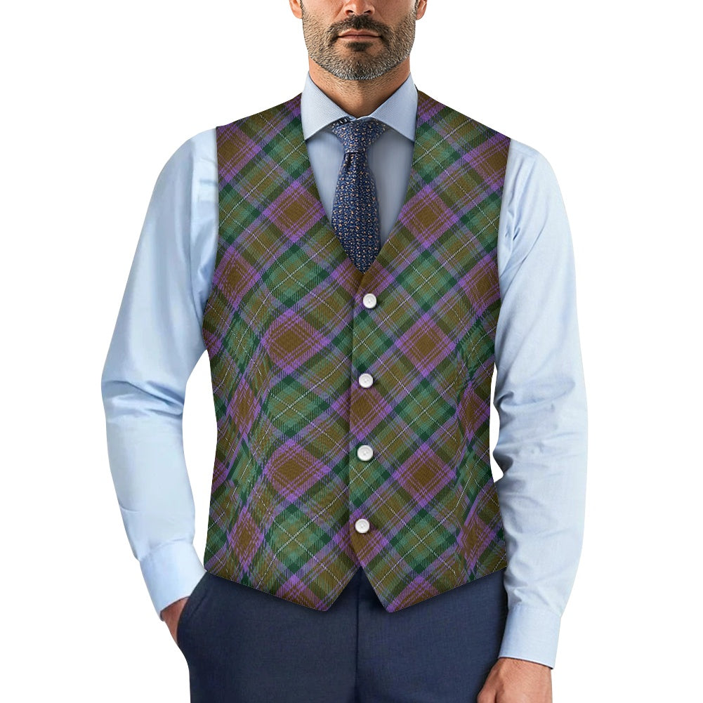 District - Isle of Skye Tartan Bias Suit vest jacket
