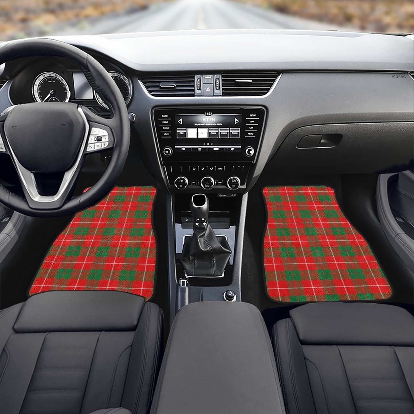 Clan MacKinnon Tartan Car Floor Mats - 2Pcs