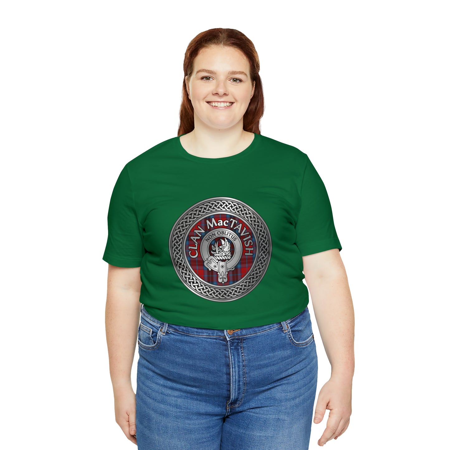 Clan MacTavish Crest & Tartan Knot | Unisex T-Shirt